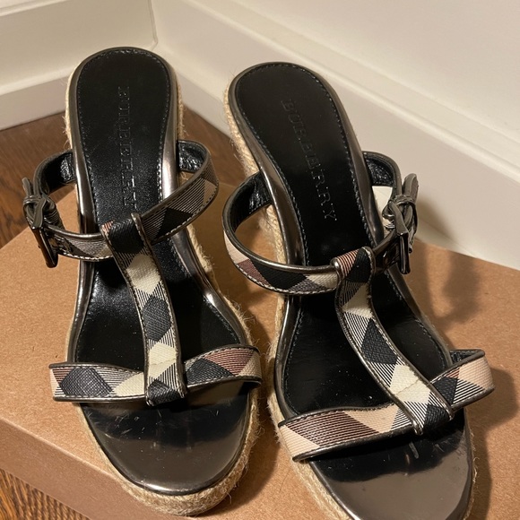 Burberry Shoes - Burberry Wedge Sandal